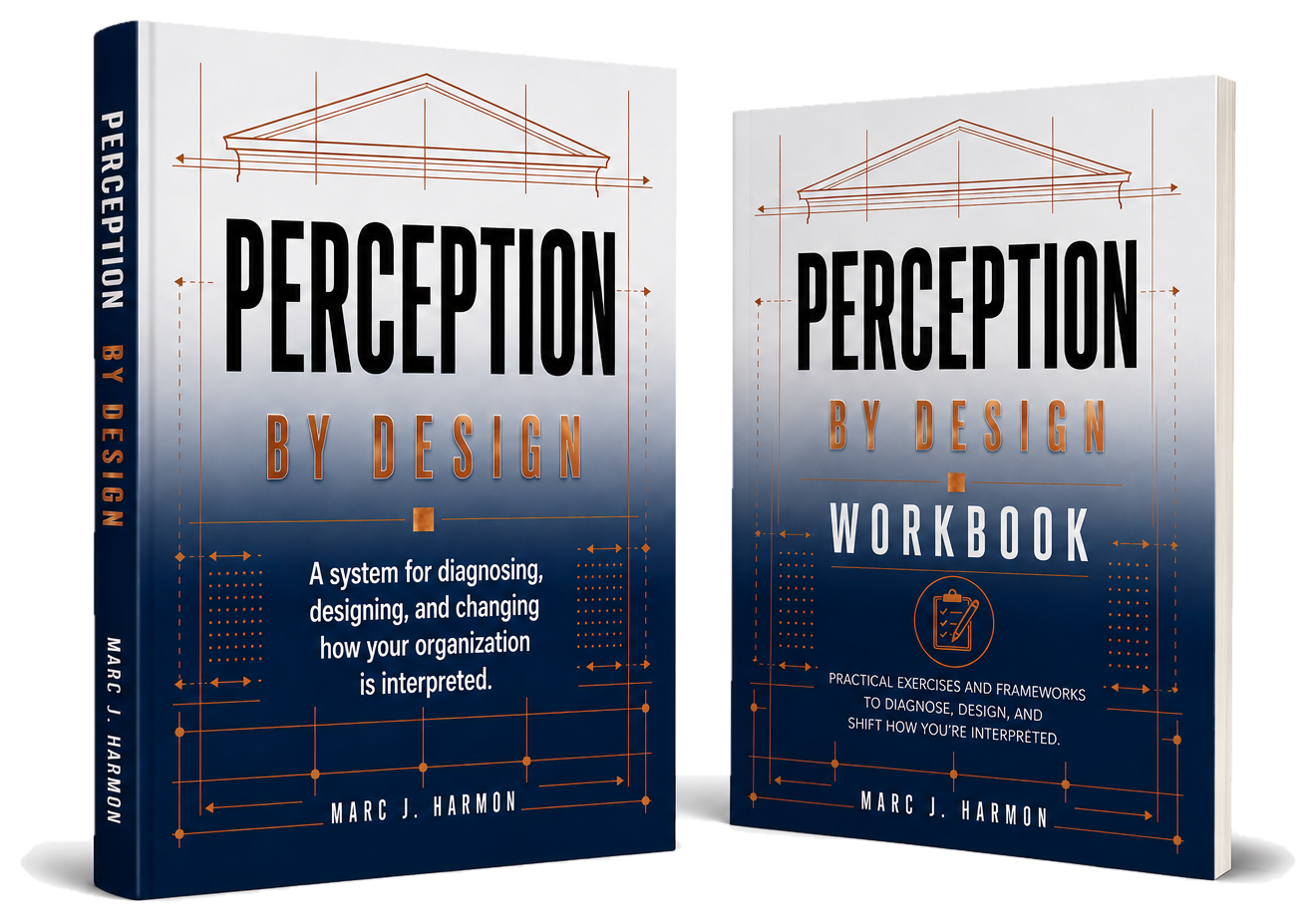 Perception by Design book and companion workbook by Marc J. Harmon